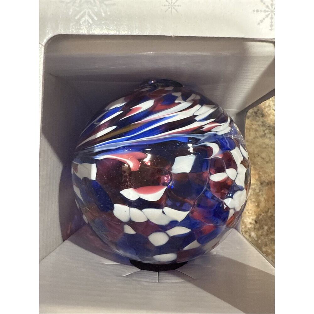 Anwa Glass Hand Blown Multicolor Christmas Ornament – Poland - Picture 4 of 4